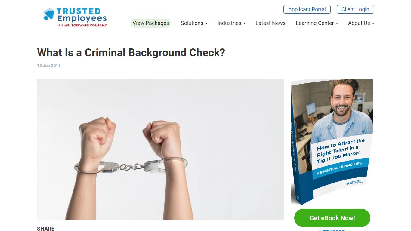 What Is a Criminal Background Check? - Trusted Employees